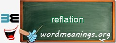 WordMeaning blackboard for reflation